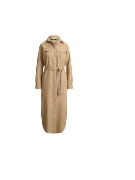Sukienka koszulowa Ralph Lauren beżowa