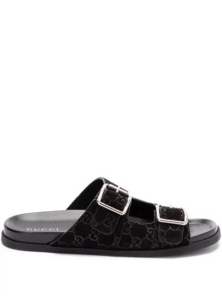 Natikače Gucci od brušene kože crna