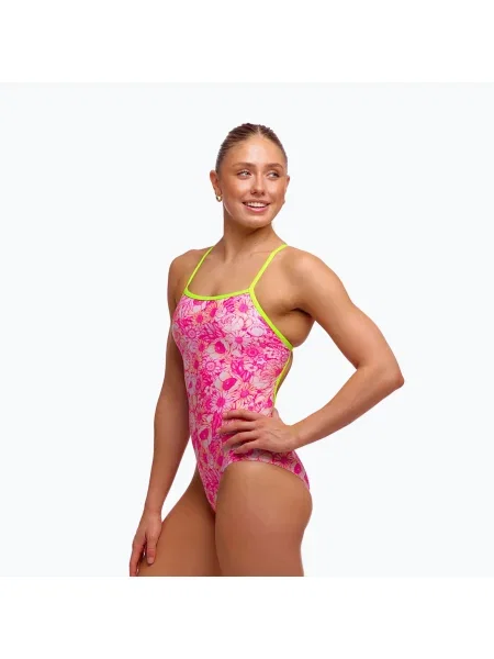 Дамски цял бански костюм Funkita Single Strap One piece rosie cheeky розово