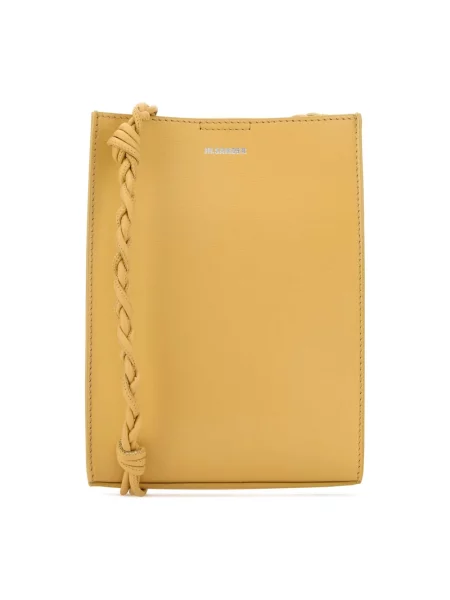 Torebka Jil Sander skórzana żółta