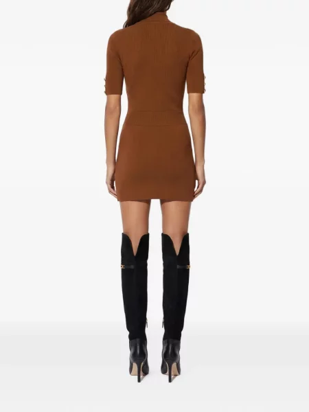 Rochie mini Elisabetta Franchi tricotate maro