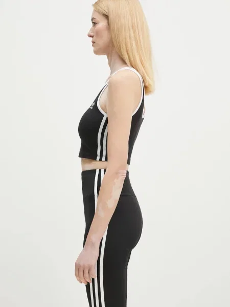 Top adidas Originals 3S BRA TOP za žene crna
