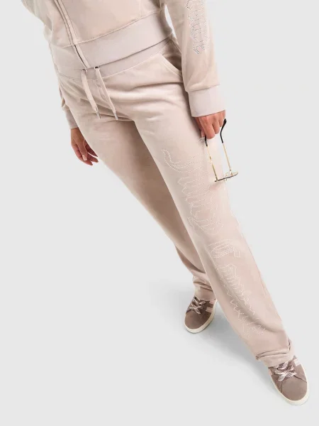 Juicy Couture Spodnie Outline Low Rise Cici brązowe