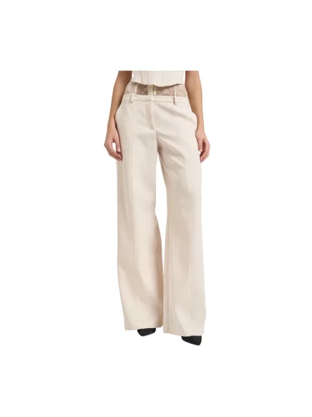 Talia spodnie palazzo Patrizia Pepe beżowy