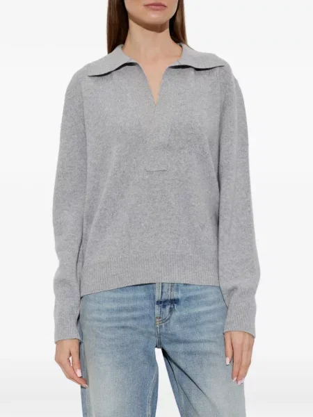 Με κολάρο μακρύς polo Victoria Beckham γκρι