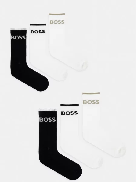 BOSS Κάλτσες ανδρικές 6P QS Stripe CC μαύρο