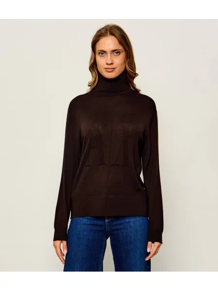 Pulover Armani Exchange de lână maro
