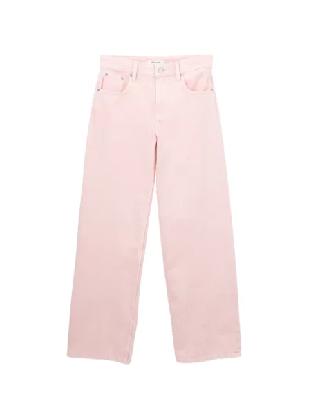 Blugi cu picior larg Helmut Lang clasici cu 5 buzunare roz