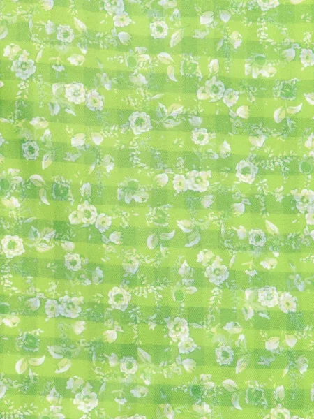 Fular Loewe cu model floral cu imagine verde