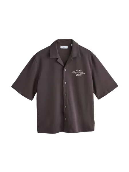 Next Košile čokoládová bílá