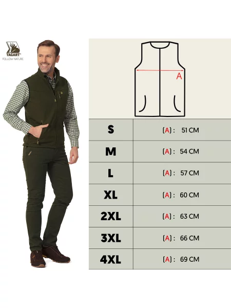 Kamizelka myśliwska Tagart Blast softshell z membraną zielona