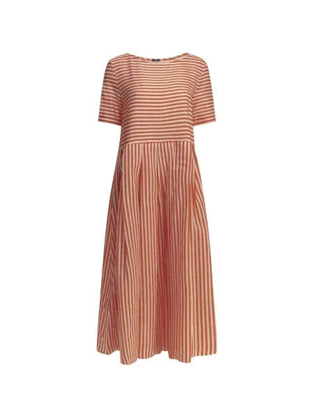 Rochie midi Apuntob cu dungi roșu