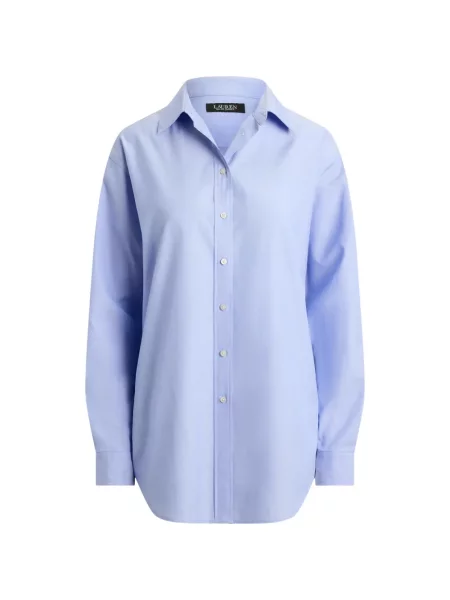 Lung cămașă Lauren Ralph Lauren albastru