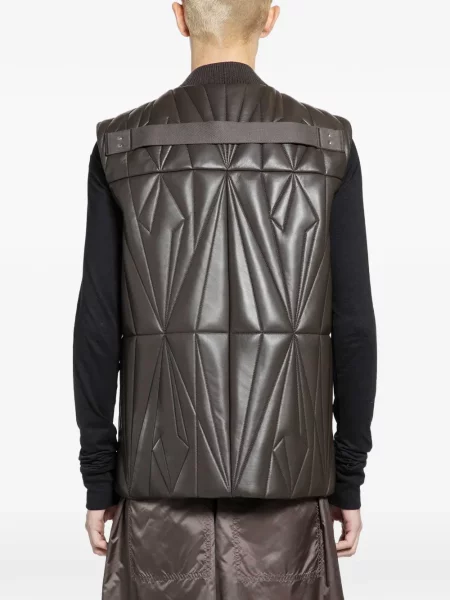 Vestă Rick Owens din piele maro
