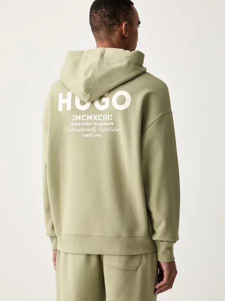 Свитер Hugo Blue с капюшоном синий