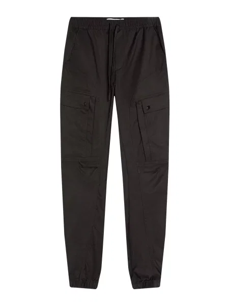 Bershka Cargo hlače crna