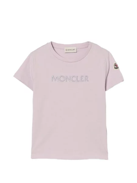 Dětské tričko Moncler Enfant růžové