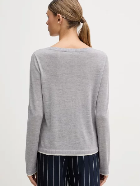 United Colors of Benetton sweter wełniany szary