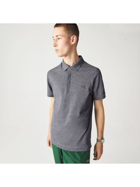 Lacoste Koszulka Polo Smart Paris Z Elastycznej Bawełny szara
