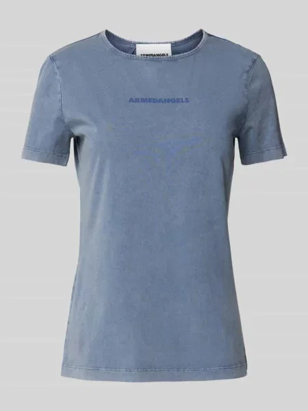 T-shirt z nadrukiem z logo model ‘EBAANORA’ Armedangels