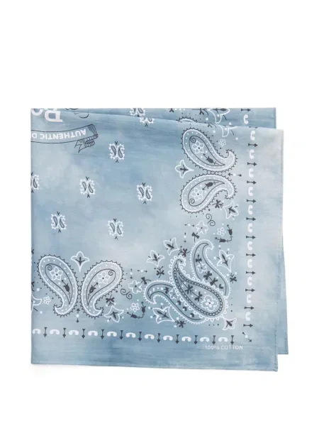 Pulover Polo Ralph Lauren tricotate cu autograf cu model paisley albastru