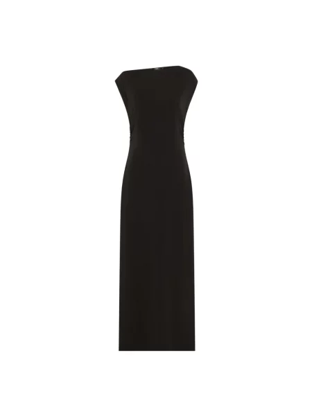 Sukienka Seventy z dżerseju czarna