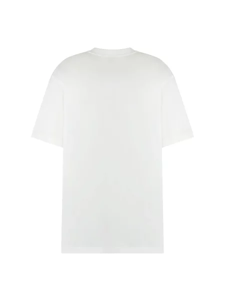 Koszulka Burberry żakardowa w kratkę biała