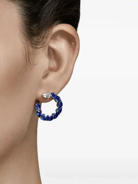 Cercei Jewels Aficionado argintiu