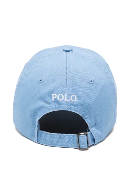 Tricou polo Polo Ralph Lauren cu broderie cu glugă albastru