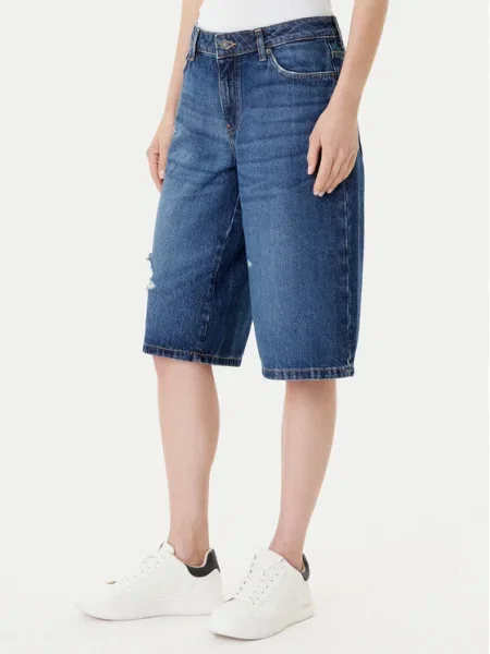 Guess Jeans Pantaloni scurți de blugi albastru