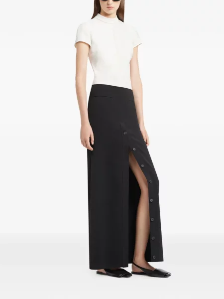 Fusta maxi Courreges lungă negru