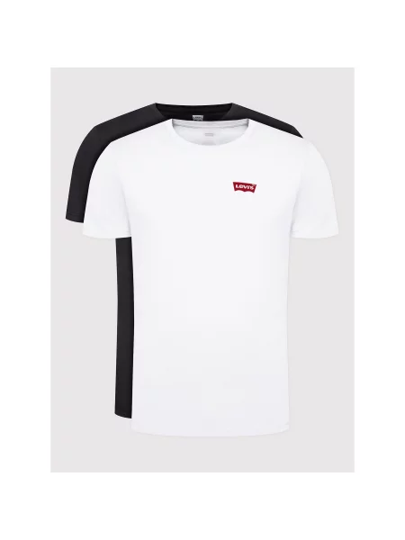 LEVI'S Majica CREWNECK GRAPHIC NEUTRALS crvena / crna bijela