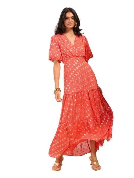 Friends Like These Rochie auriu / corai