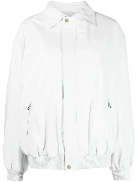 Kurtka skórzana Manokhi biała