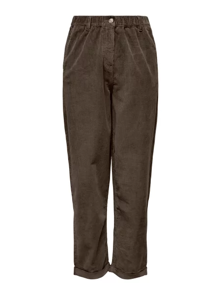 ONLY Pantaloni ONLFLORA ciocolatiu