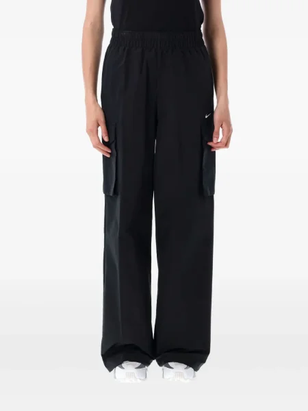 Флийс половин цип шорти Nike с принт черно