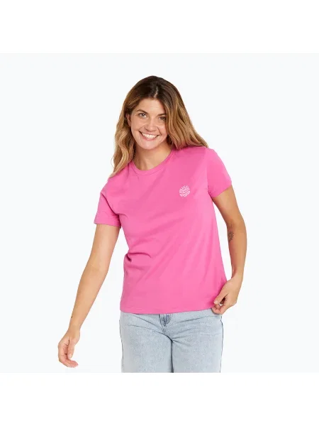 Tricou pentru femei Rip Curl Re-Entry Crew hot pink roz