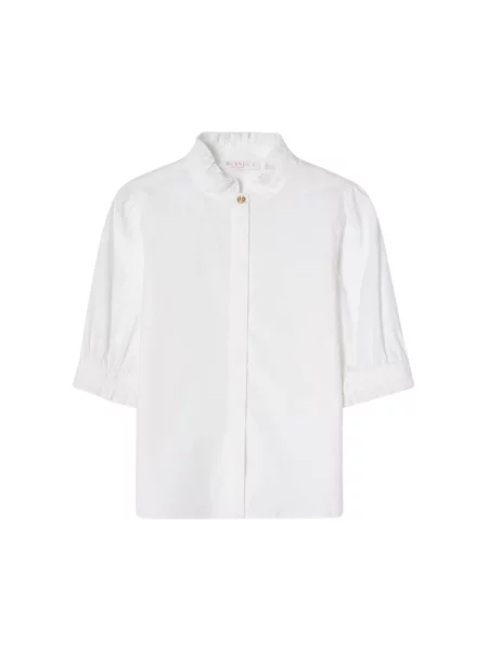 Krótka koszula z krótkim rękawem Busnel biała