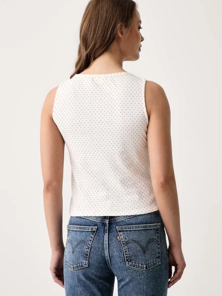 Top Levi's koronkowy biały