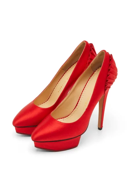 Pantofi cu toc Charlotte Olympia roșu