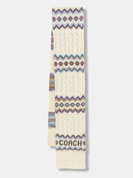 Fular Coach de lână bej