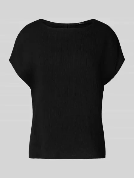 T-shirt z okrągłym dekoltem model ‘Zlamea’ Someday czarna