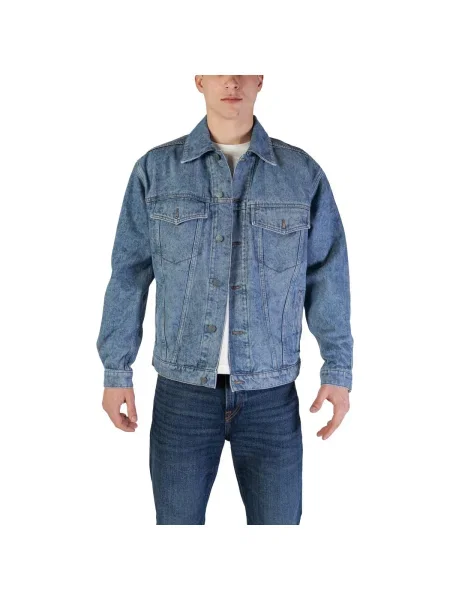 Geacă de blugi Boss albastru