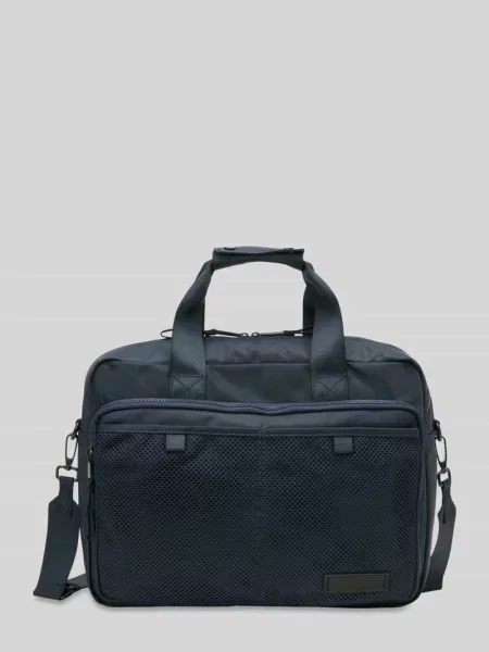 Torba na laptop z naszywką z logo Marc O'polo granatowa