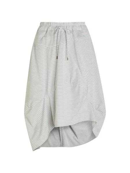 Fustă midi Vivienne Westwood asimetrică gri
