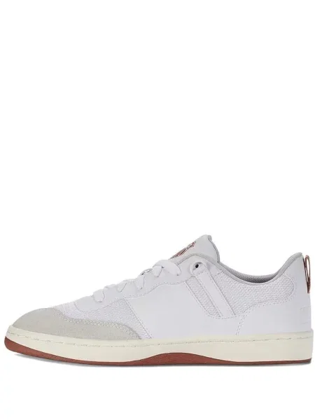 Sneakerși K-swiss cu șireturi din piele alb