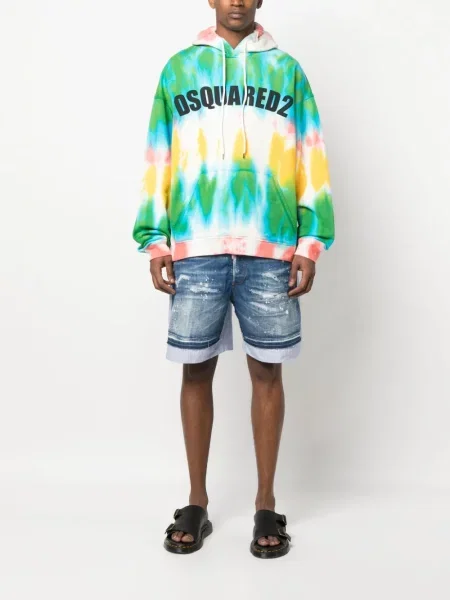 Tie-dye kaklaraištis Dsquared2 mėlyna