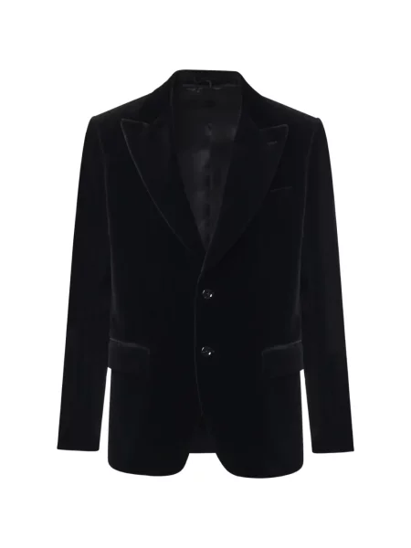 Sacou Lardini de catifea cu rever negru