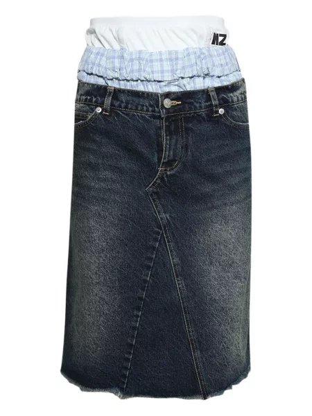 Fustă din denim Natasha Zinko albastru