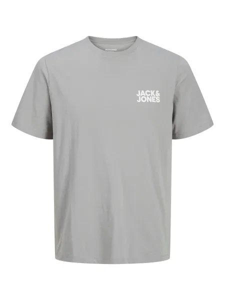 JACK & JONES Tricou / alb gri